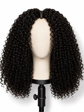 Unice V part wig. Human hair